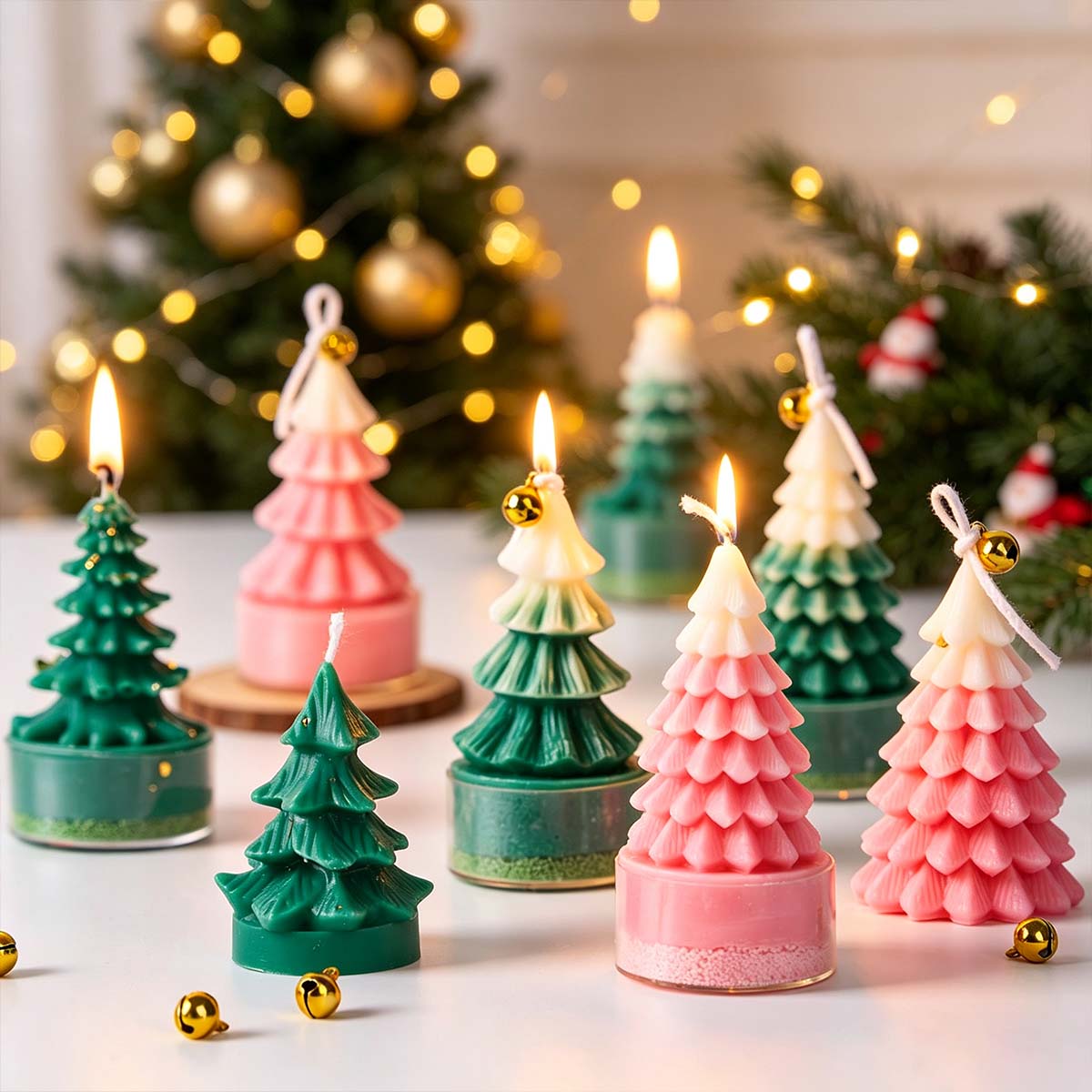 Soap Making Art - 3D Christmas Tree Silicone Candle Mold