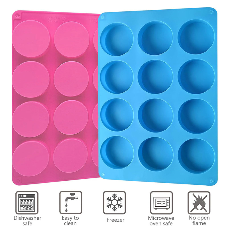 Round Silicone Molds 12-Cavity - Soap Making Material review and price