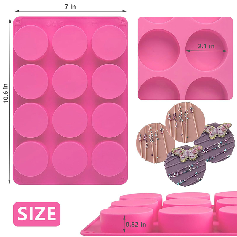 Round Silicone Molds 12-Cavity - Soap Making Material review and price