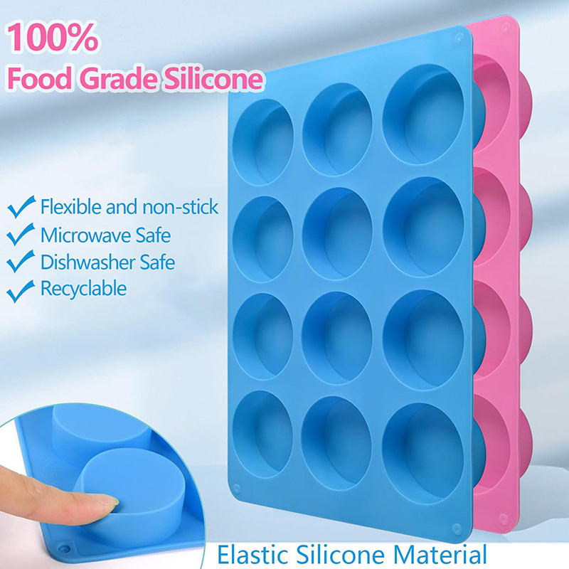 Round Silicone Molds 12-Cavity - Soap Making Material review and price