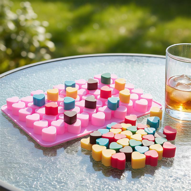 55 Grids Heart Silicone Cake M - Soap Making Material review and price