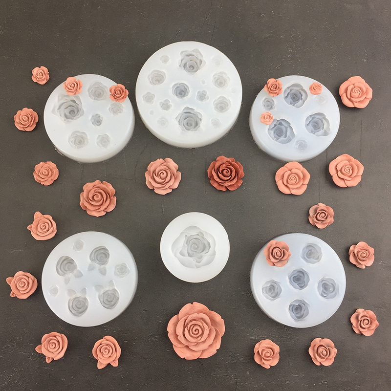3D Rose Flower Shape Leaf Sili - Soap Making Material review and price
