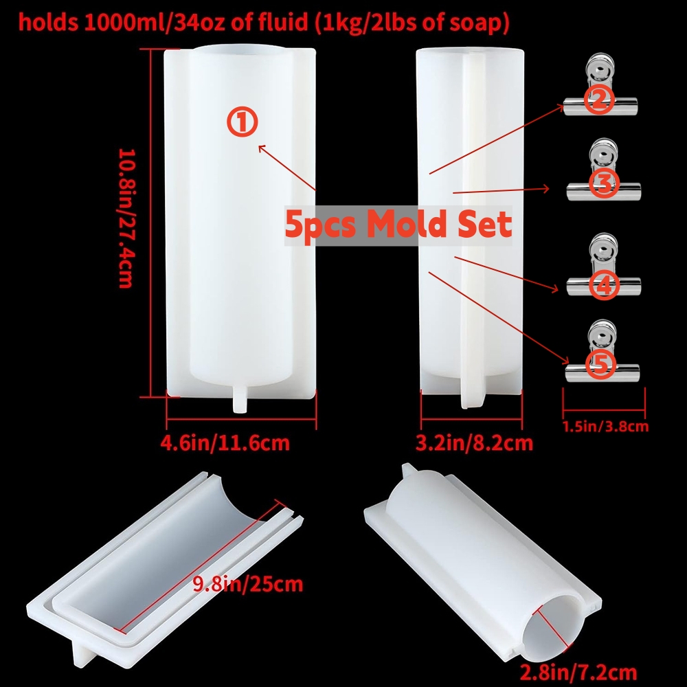 Big Cylinder Tube Soap Mold wi - Soap Making Youtube review and price