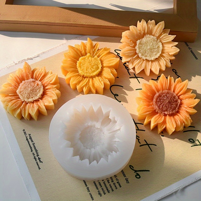 Vibrant 3D Sunflower Silicone  - Soap Making Material review and price