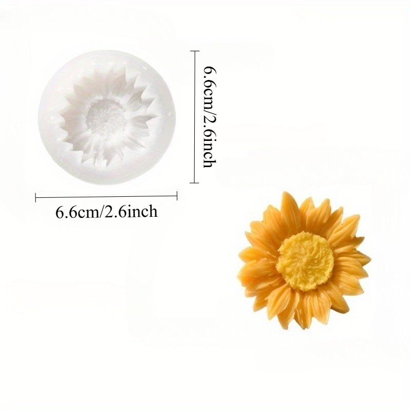 Vibrant 3D Sunflower Silicone  - Soap Making Material review and price