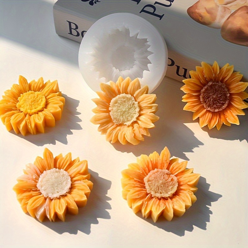 Vibrant 3D Sunflower Silicone  - Soap Making Material review and price