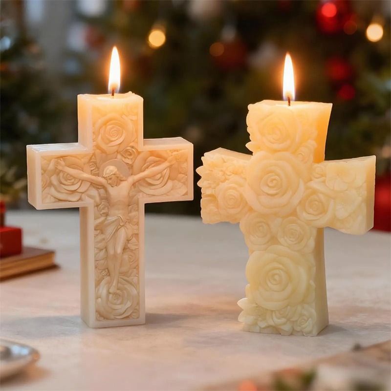 Flower Cross Jesus Silicone Ca - Soap Making For Beginners review and price
