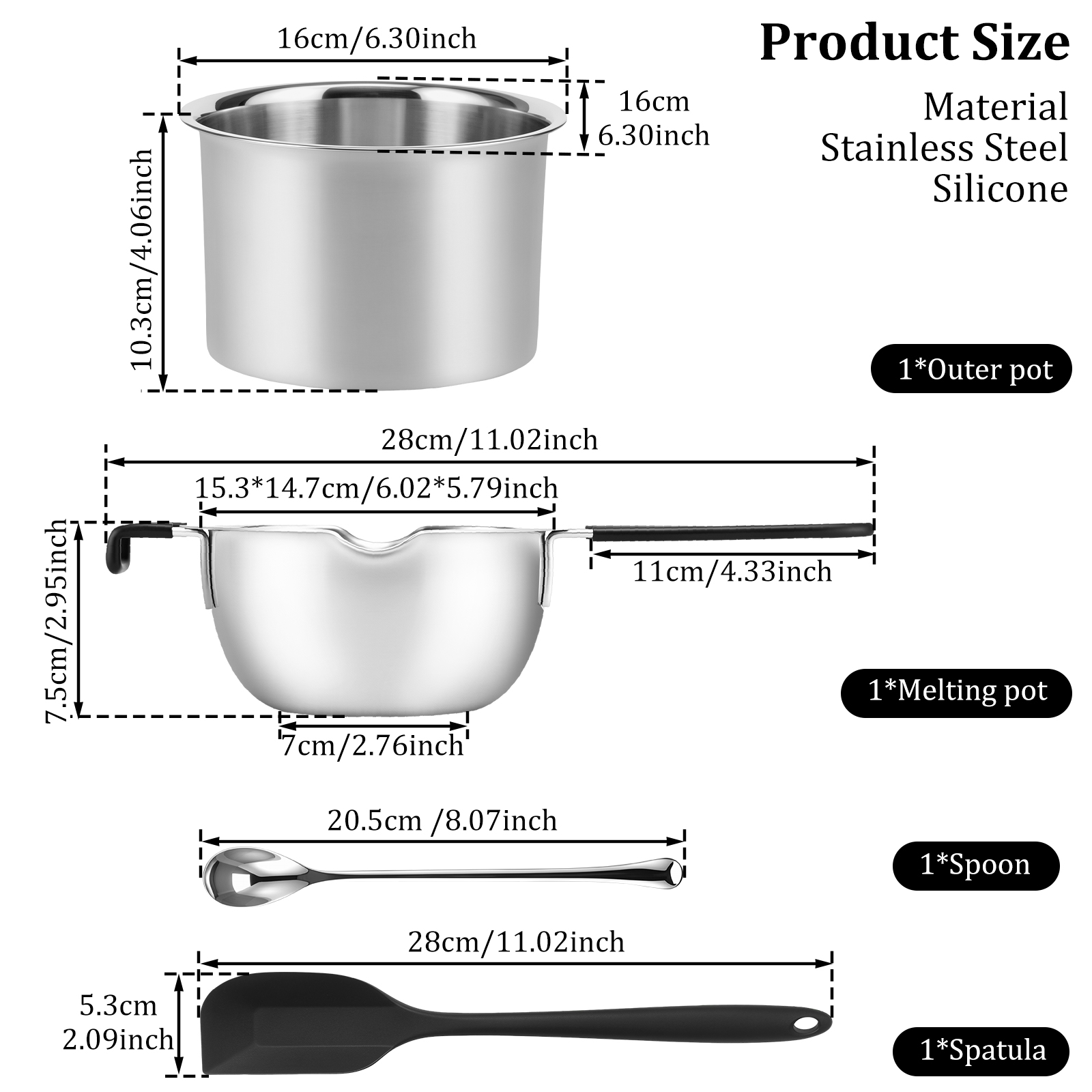 Versatile Double Boiler Pot Se - Soap Making Double Boiler review and price