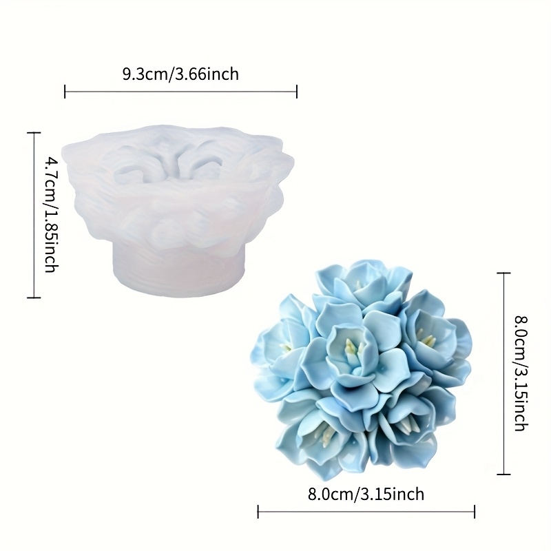 1 Hydrangea Candle Silicone Mo - Soap Making Material review and price