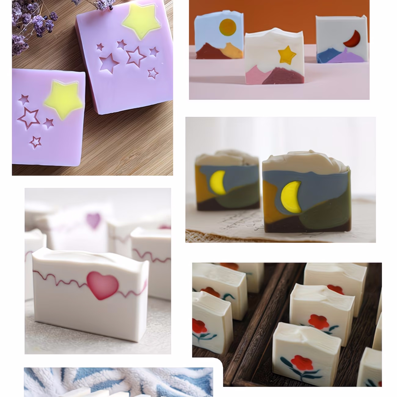 Silicone Tube Mold Star Heart  - Soap Making Youtube review and price