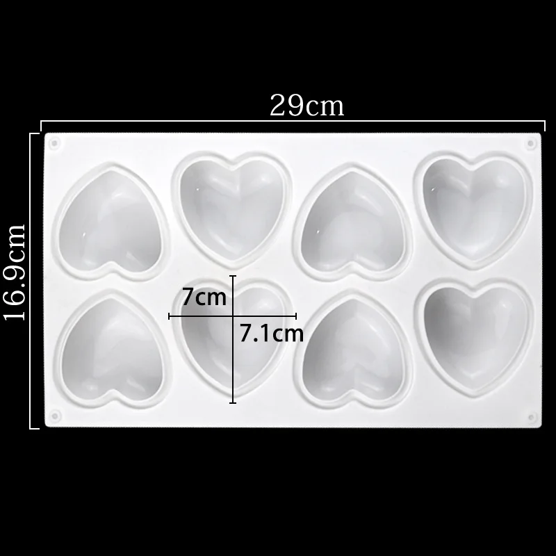 Love Heart Silicone Soap Mold  - Soap Making Material review and price