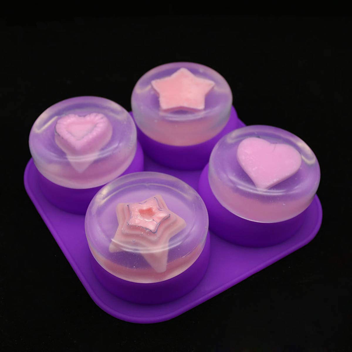 1-2 PCS 4 Cavity Reusable Roun - Soap Making Formula review and price