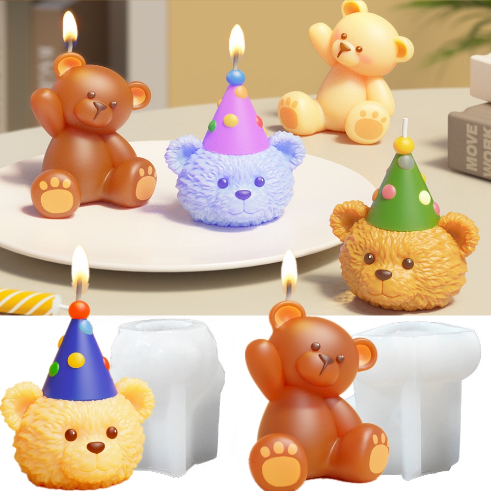 3D Cute Bear Resin Mold for Ca - Soap Making Art review and price