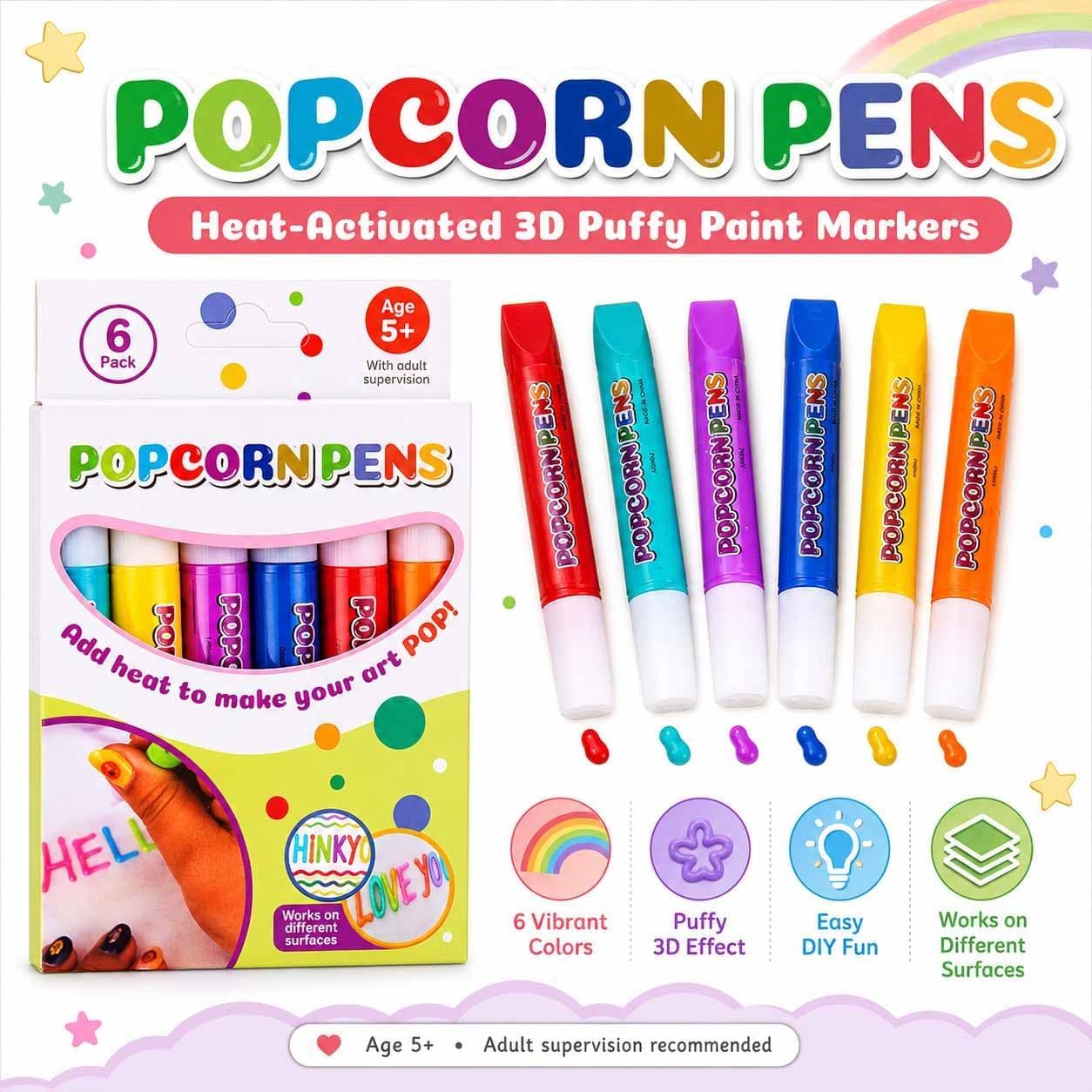 Magic Puffy Popcorn Pens 3D Pu - Copic Marker Sketch review and price