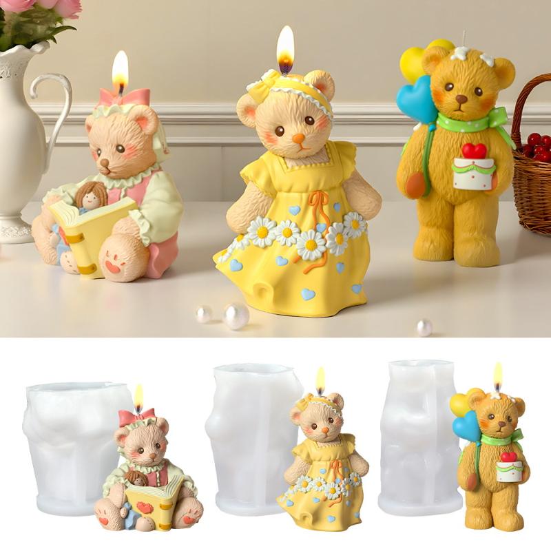 3D Cute Bear Resin Mold For Ca - Soap Making Art review and price