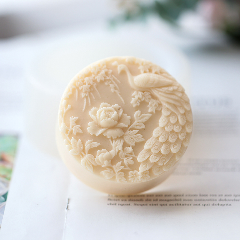 Peacock Flower Pattern Silicon - Soap Making Formula review and price