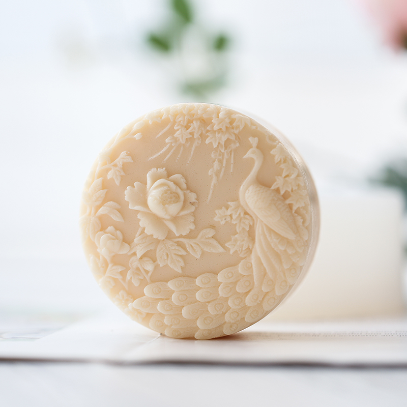 Peacock Flower Pattern Silicon - Soap Making Formula review and price