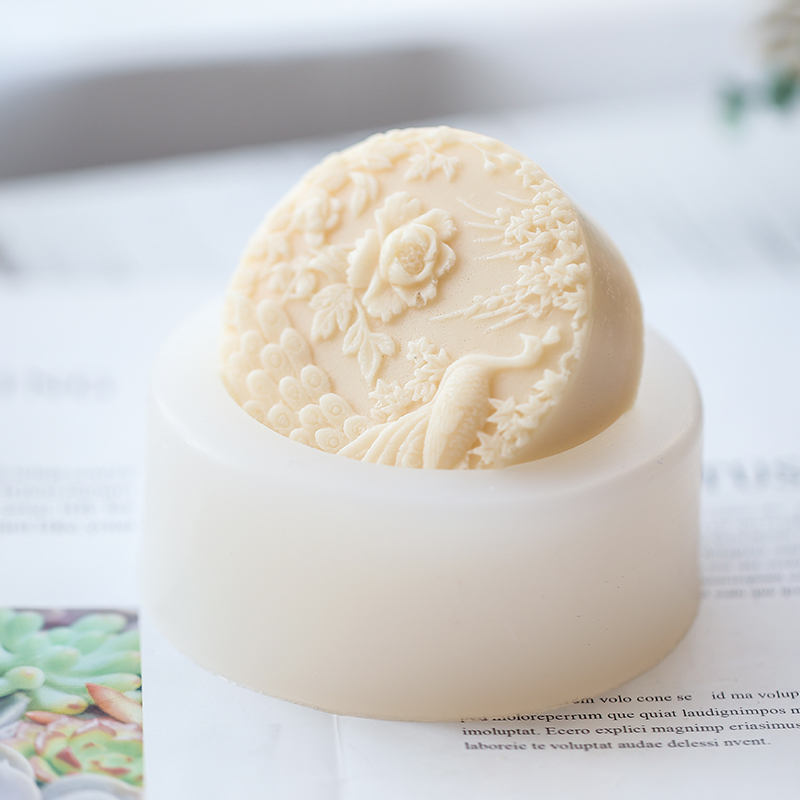 Peacock Flower Pattern Silicon - Soap Making Formula review and price