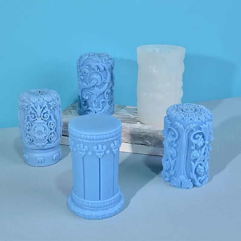 Carved Roman Column Candle Sil - Soap Making Art review and price