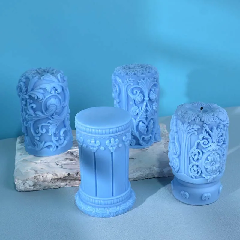 Carved Roman Column Candle Sil - Soap Making Art review and price